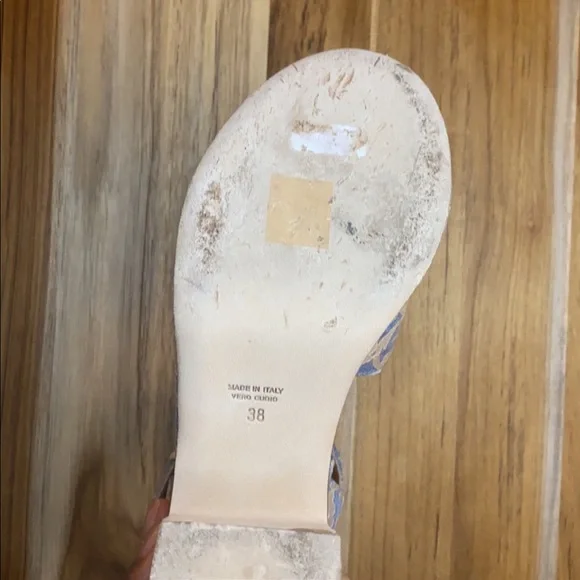 LAURENCE DACADE Helissa Laced Nude Wedge Sandals - Picture 5 of 5